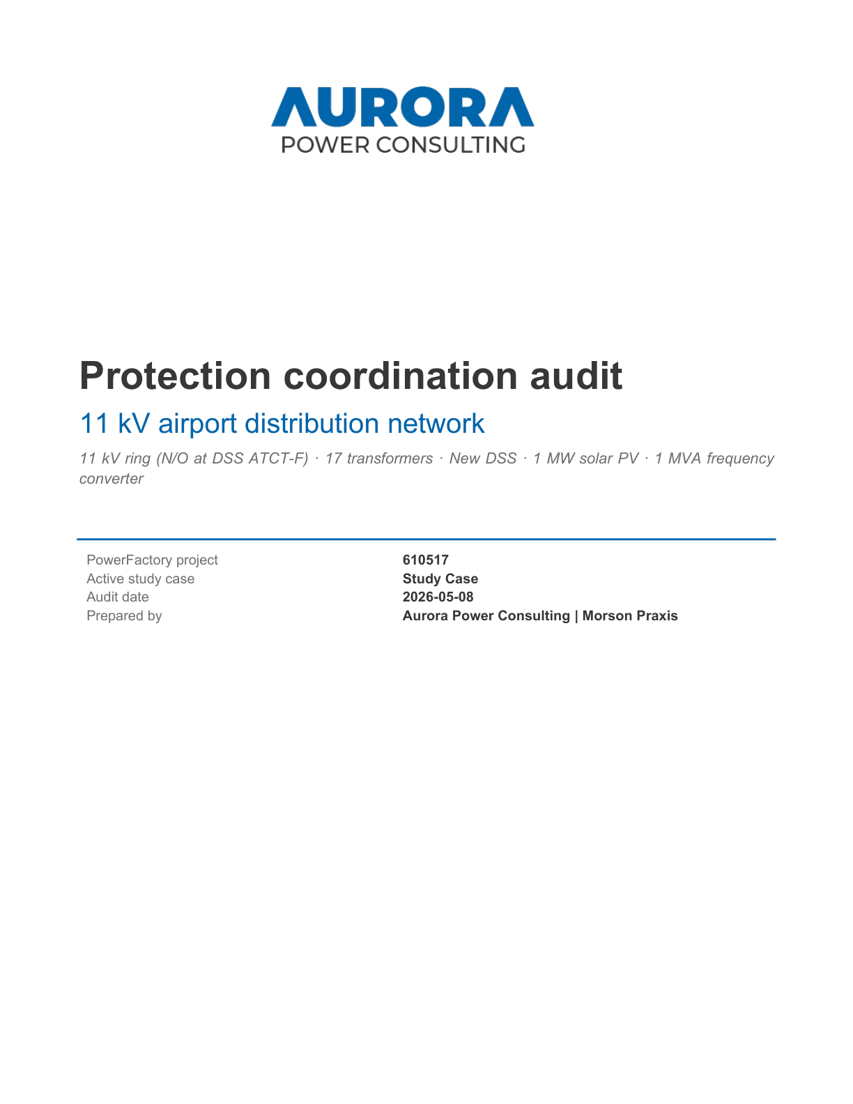 First page of AI and Power Engineering - Part 4 | DIgSILENT Interface and Project / Protection Audit
